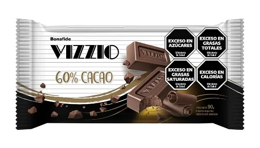 BONAFIDE VIZZIO TABLETA 60 % CACAO X 50 GRS.